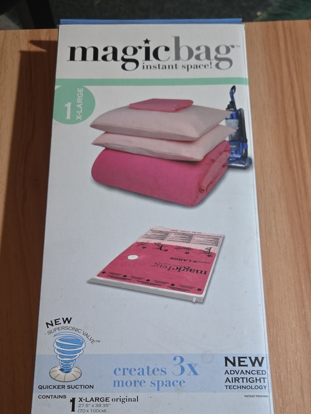 Magic X-Large Vacuum Storage Bag - Pink